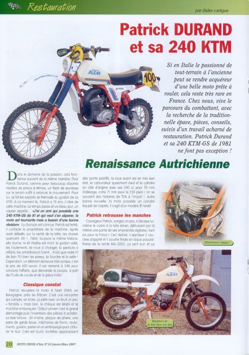 Hé , y a ma CHETRON dans le journal , dans LVM , ENDURO MAG ou MOTO-VERTE !!!!