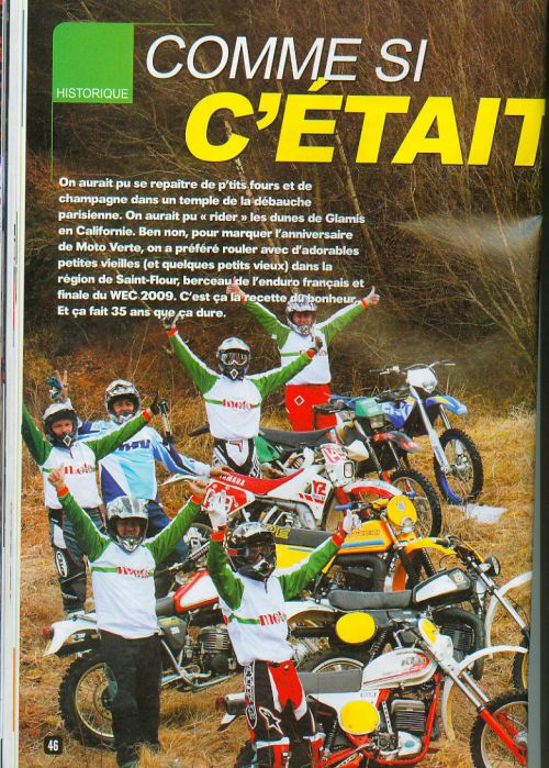 moto verte avril 2009 35th anniversary