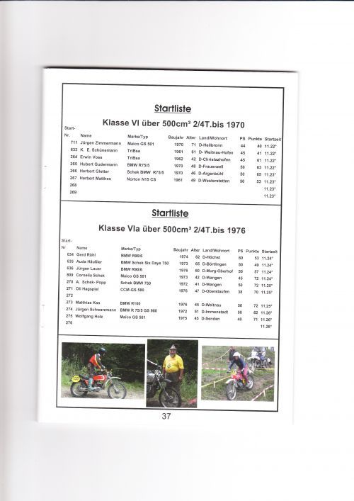 Enduro Motos Anciennes à ISNY IM ALLGAU.