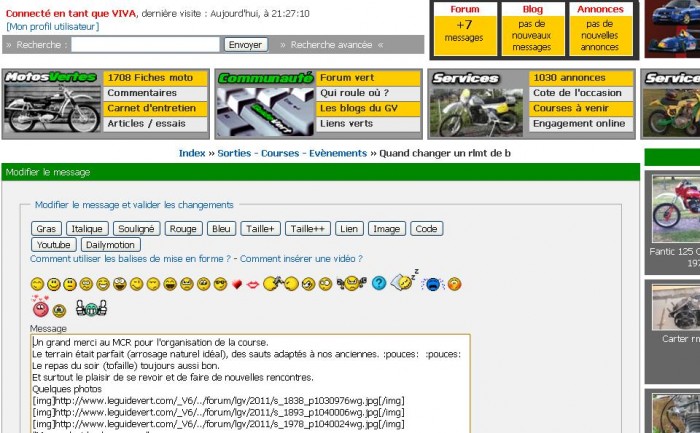 Un souci sur le site ?