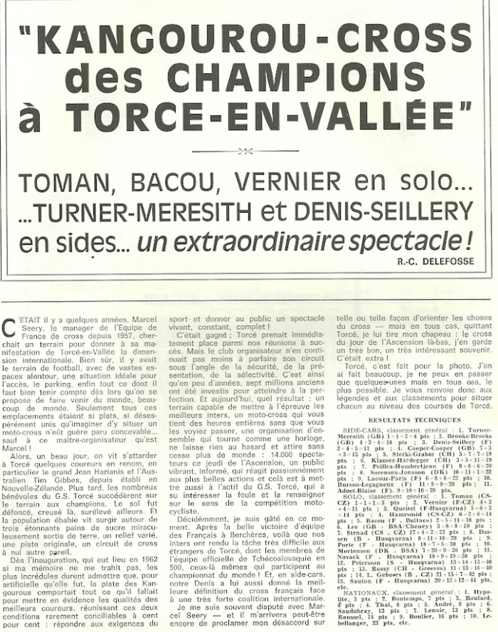 LES MOTOCROSS DES ANNEES 70 à 80 DANS LA NORMANDIE