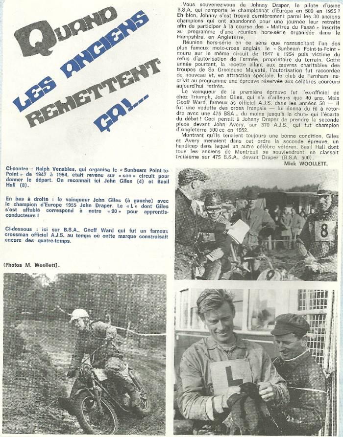 LES MOTOCROSS DES ANNEES 70 à 80 DANS LA NORMANDIE