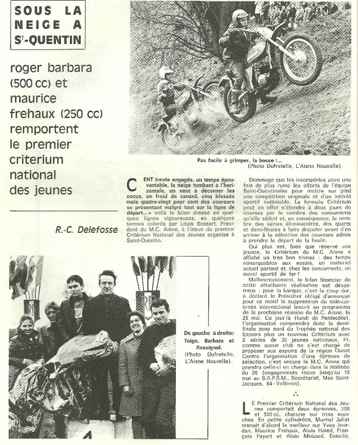 LES MOTOCROSS DES ANNEES 70 à 80 DANS LA NORMANDIE
