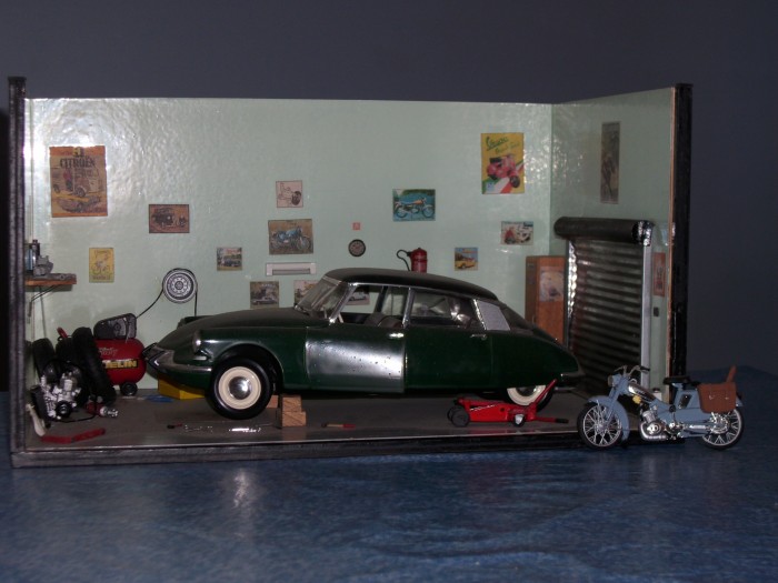 motos vertes miniatures / maquettes
