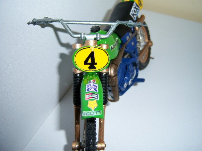 motos vertes miniatures / maquettes