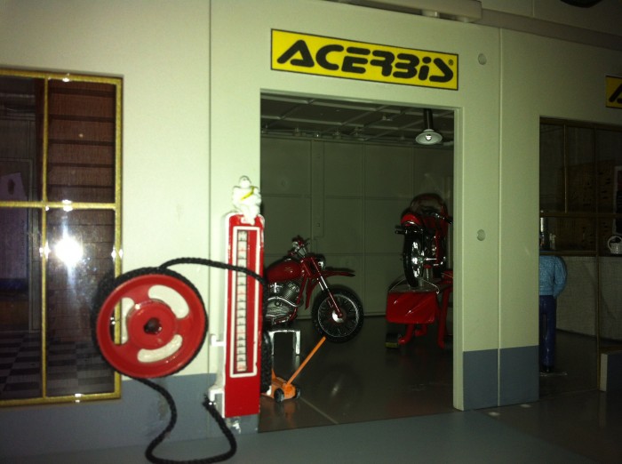 motos vertes miniatures / maquettes