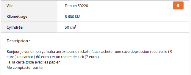 Du charabia sur Le Bon Coin ...