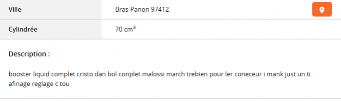 Du charabia sur Le Bon Coin ...