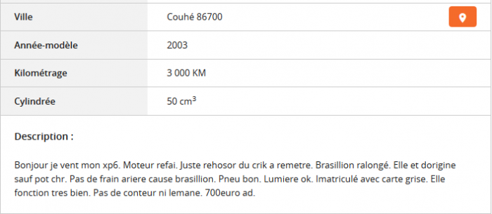 Du charabia sur Le Bon Coin ...