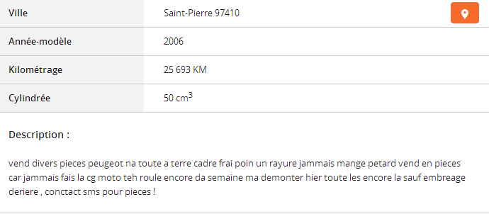 Du charabia sur Le Bon Coin ...