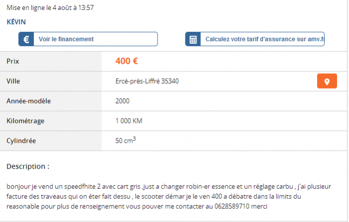 Du charabia sur Le Bon Coin ...