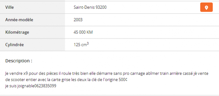 Du charabia sur Le Bon Coin ...
