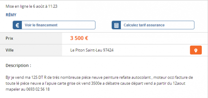 Du charabia sur Le Bon Coin ...
