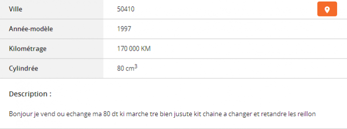 Du charabia sur Le Bon Coin ...