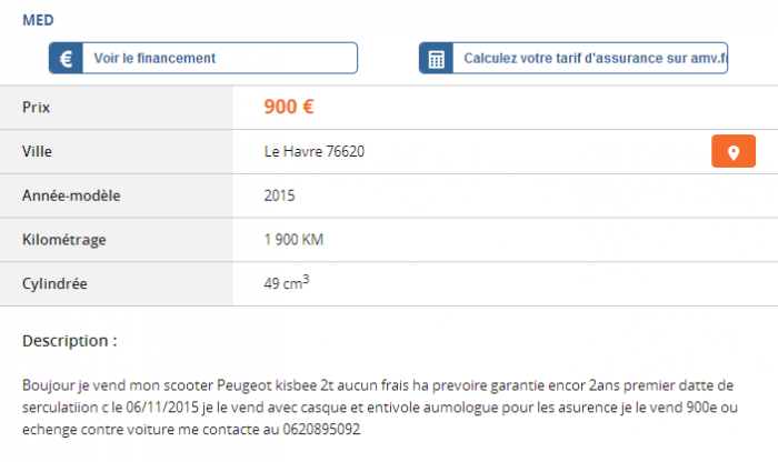Du charabia sur Le Bon Coin ...