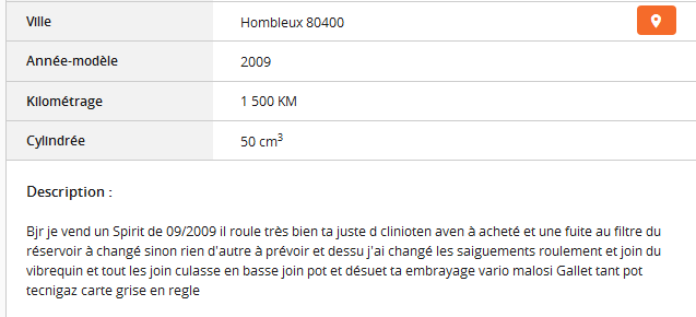 Du charabia sur Le Bon Coin ...