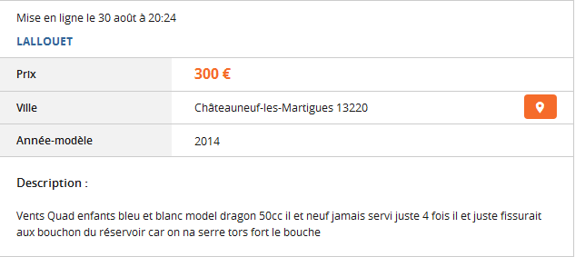 Du charabia sur Le Bon Coin ...