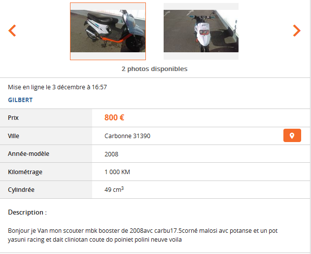 Du charabia sur Le Bon Coin ...