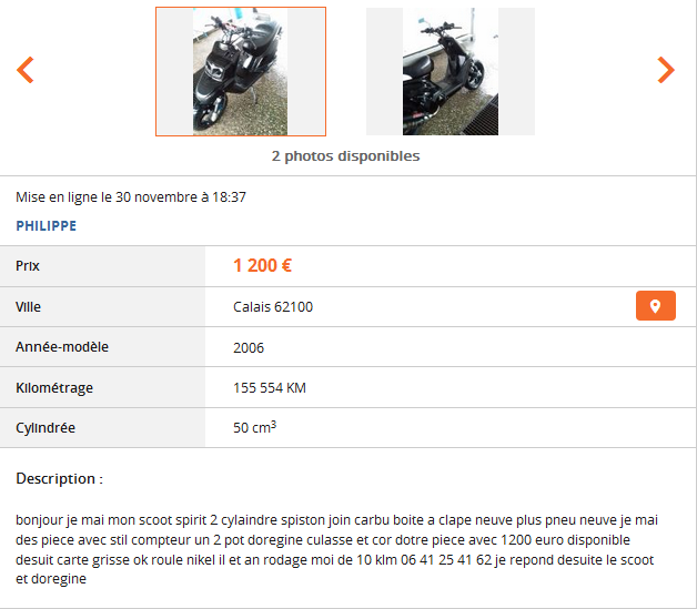 Du charabia sur Le Bon Coin ...
