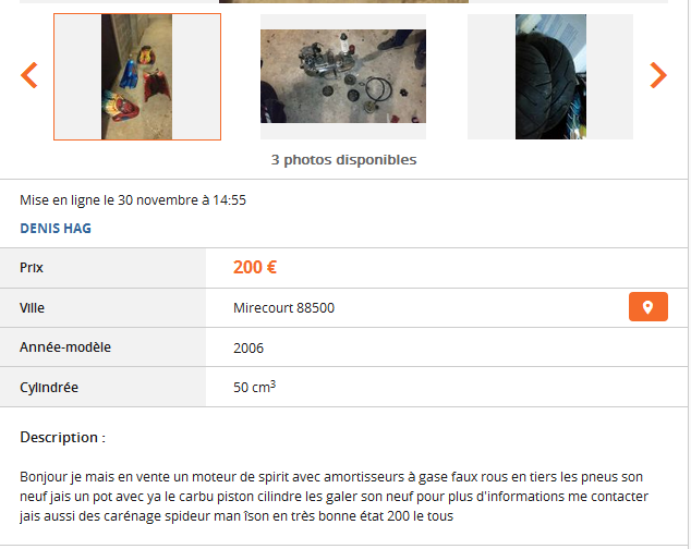 Du charabia sur Le Bon Coin ...