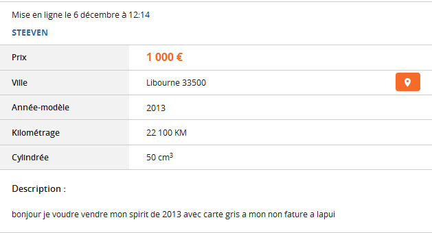 Du charabia sur Le Bon Coin ...