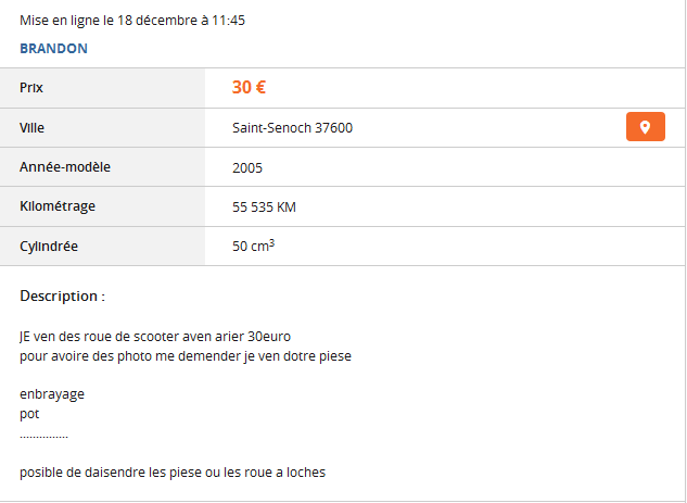 Du charabia sur Le Bon Coin ...