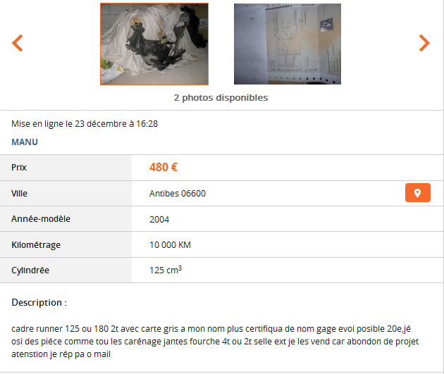 Du charabia sur Le Bon Coin ...