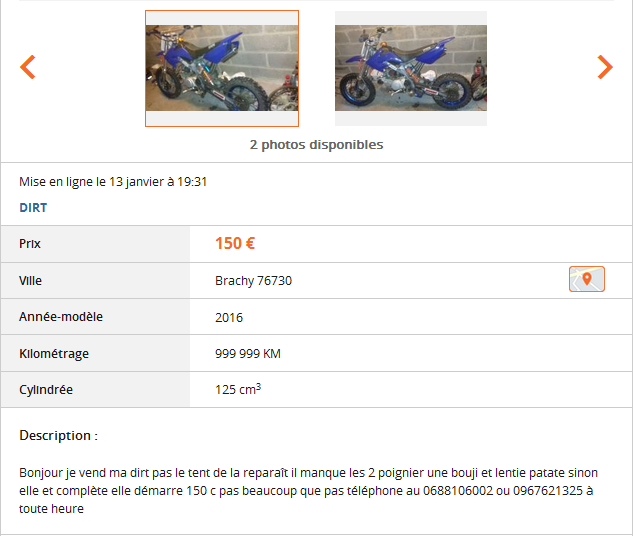Du charabia sur Le Bon Coin ...