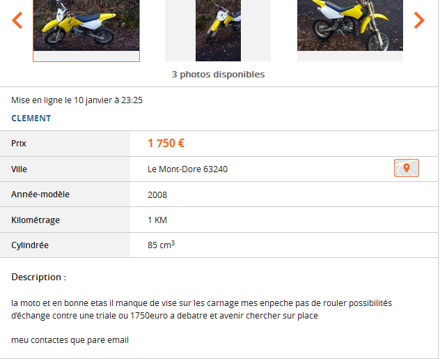 Du charabia sur Le Bon Coin ...