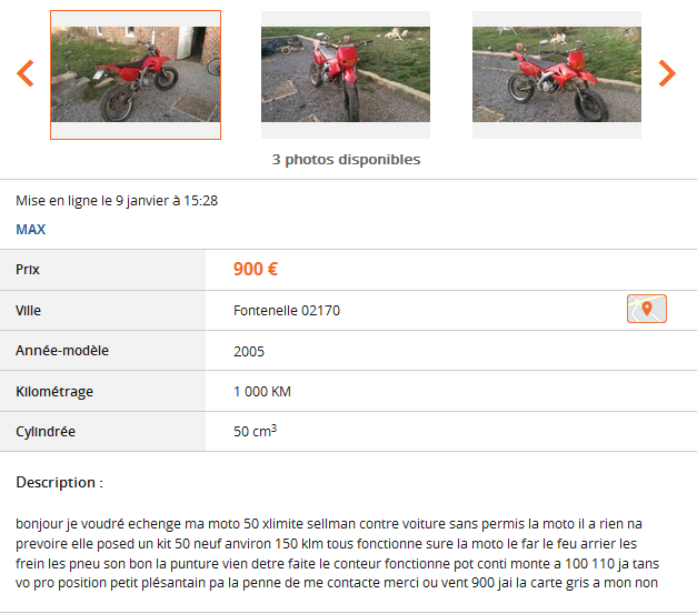 Du charabia sur Le Bon Coin ...