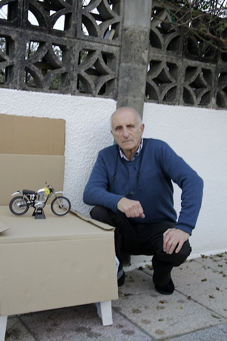 motos vertes miniatures / maquettes