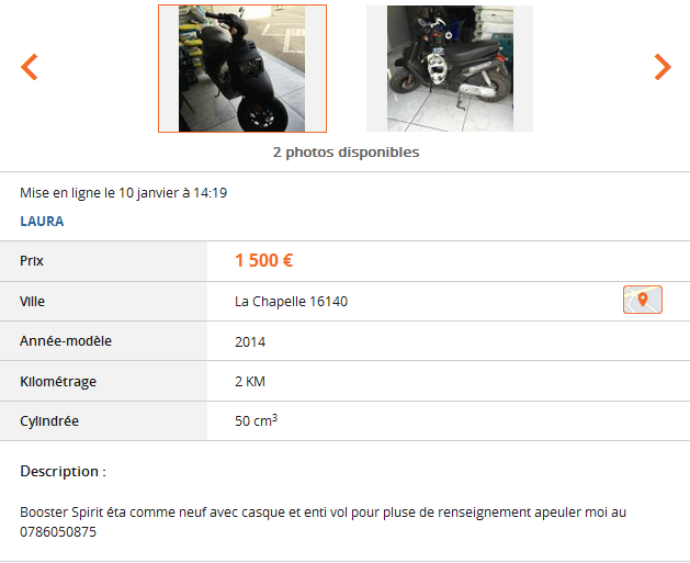 Du charabia sur Le Bon Coin ...