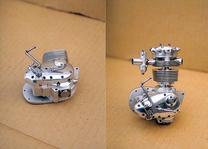 motos vertes miniatures / maquettes