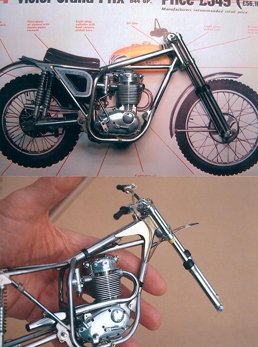motos vertes miniatures / maquettes