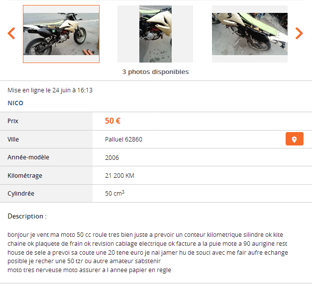 Du charabia sur Le Bon Coin ...