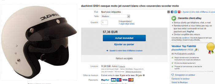 casques jet vintage