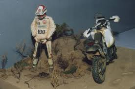 motos vertes miniatures / maquettes