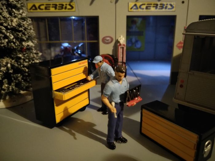 motos vertes miniatures / maquettes