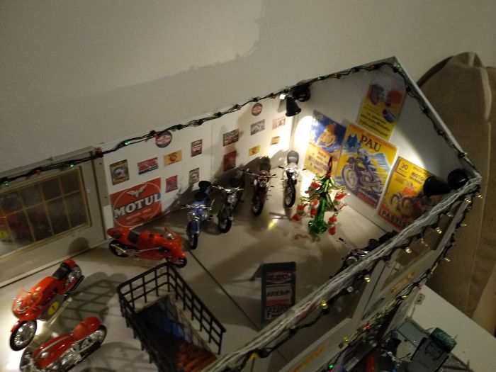 motos vertes miniatures / maquettes