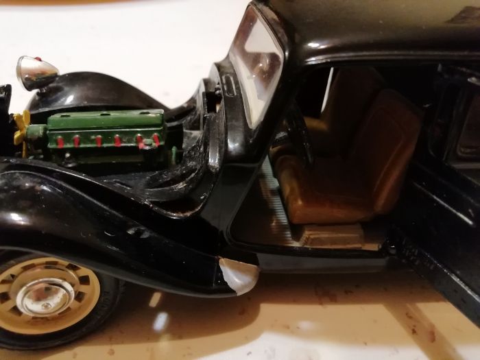 motos vertes miniatures / maquettes
