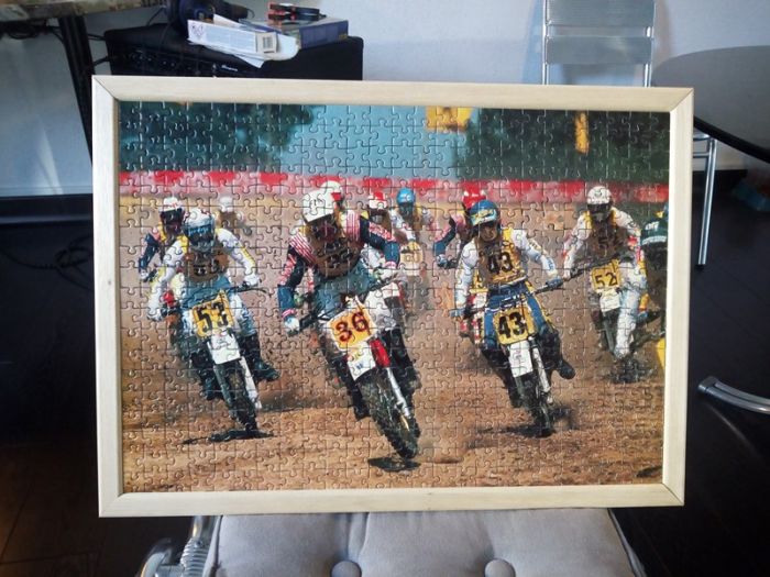 motos vertes miniatures / maquettes