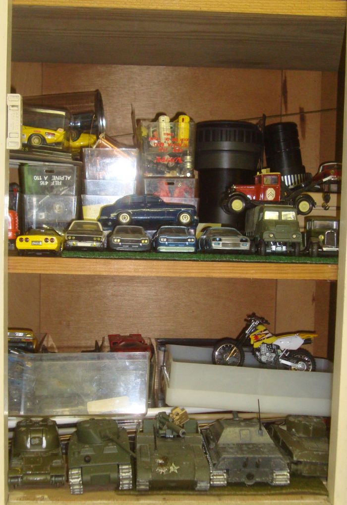 motos vertes miniatures / maquettes