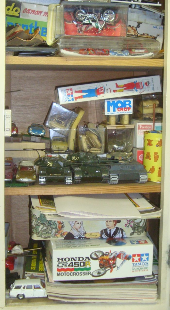 motos vertes miniatures / maquettes
