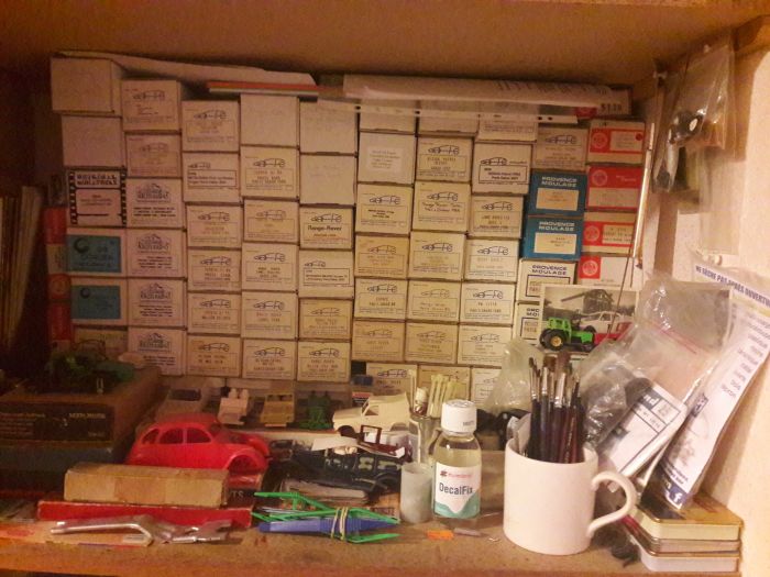 motos vertes miniatures / maquettes