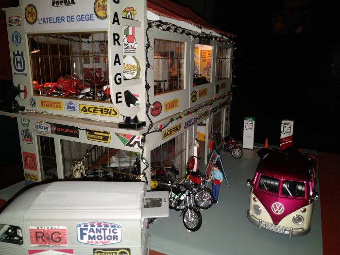 motos vertes miniatures / maquettes