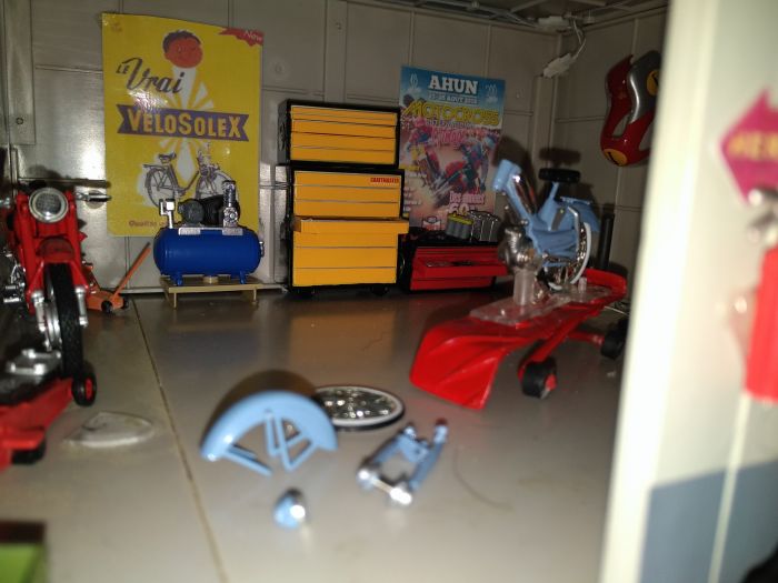 motos vertes miniatures / maquettes