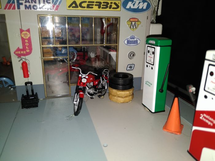 motos vertes miniatures / maquettes