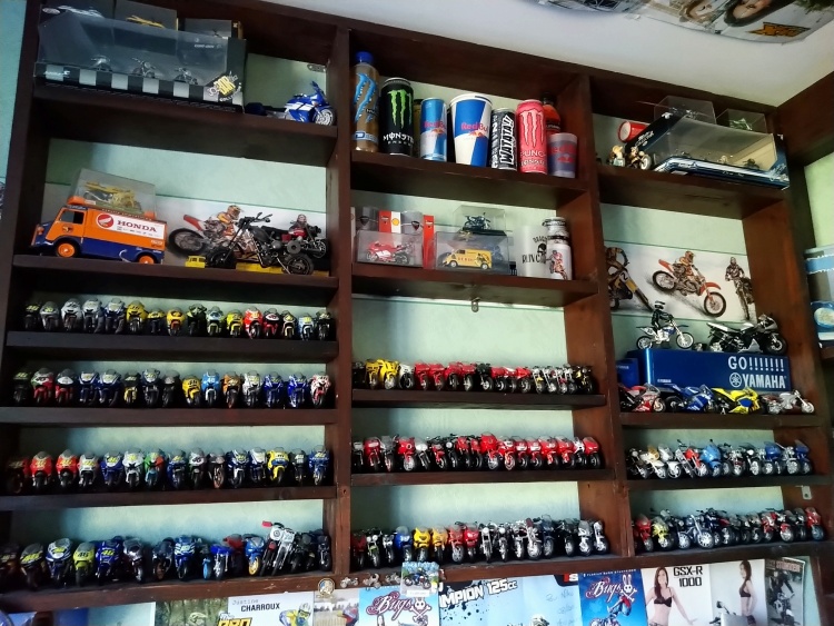motos vertes miniatures / maquettes