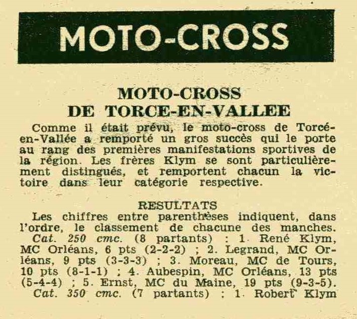 Photos et documents de Motocross de 1950 à nos jours