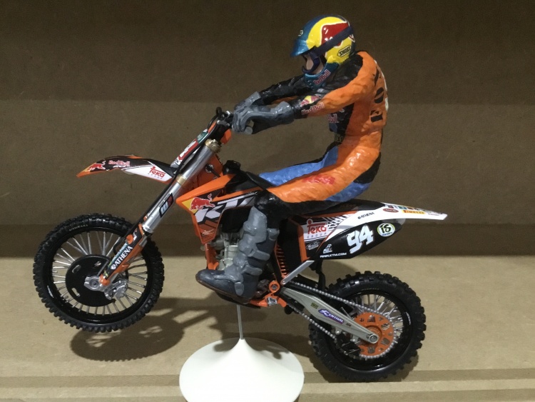 motos vertes miniatures / maquettes